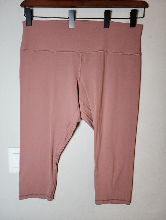 lululemon athletica Pants - Lululemon Align High-Rise Crop 21" Pink Women's Plus Size 20